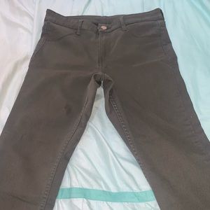Army green/olive green jeans
